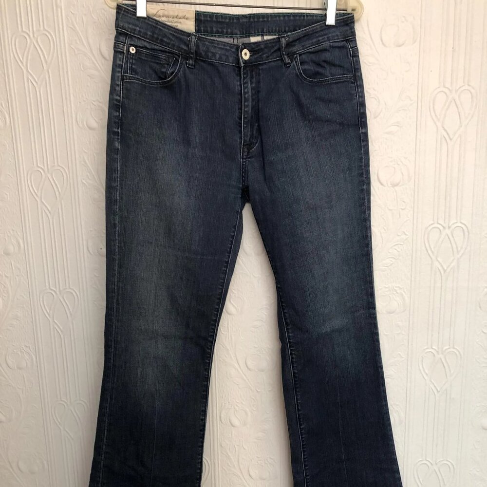 Early 2000 Vintage sustainable Loomstate jeans, mid rise, flared